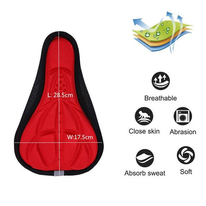 3D Gel Pad Seat Saddle Cover for Bicycle