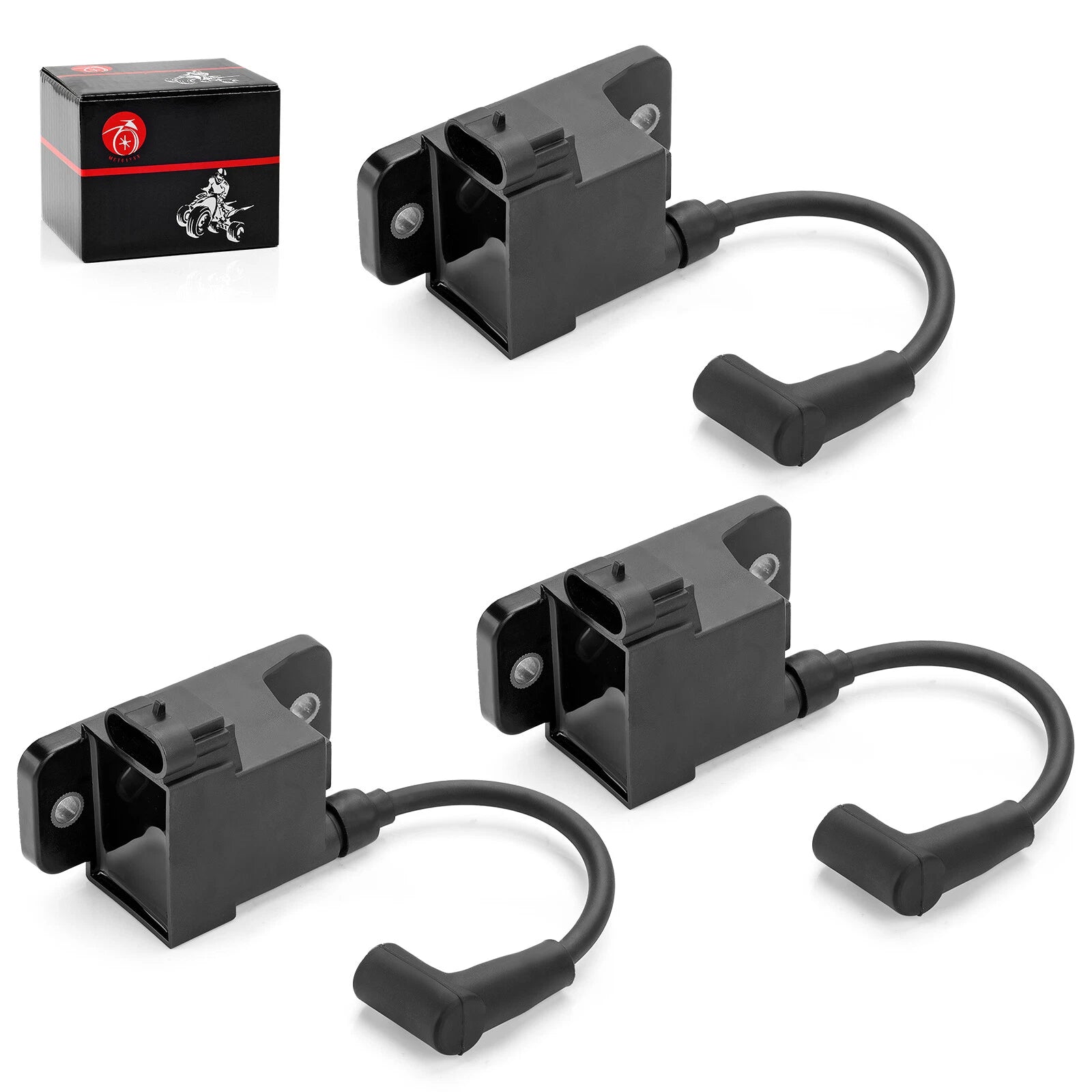 Set of 3 Outboard Ignition Coil CDM Module for Mercury 827509A10 (4 Pin)