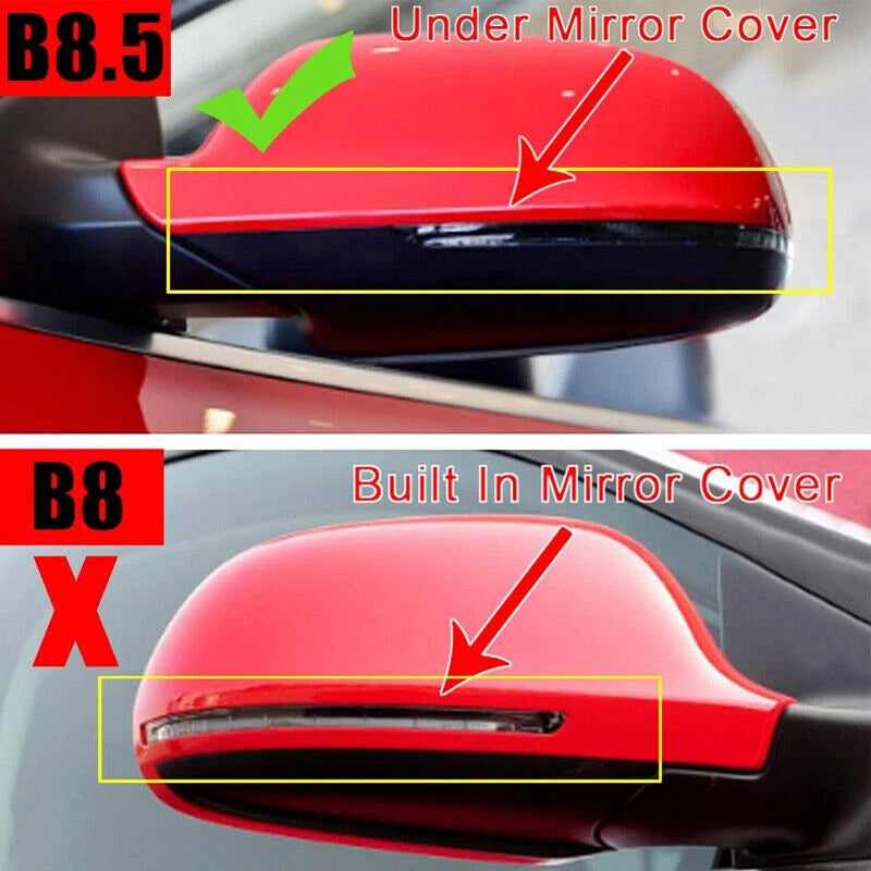 2X LED Side Wing Mirror Turn Signal Light for Audi A3 A4 S4 A5 S5