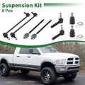 8pcs Front Suspension Kit Tie Rod End and Sway Bar Link for Dodge Caravan (2005–2010)