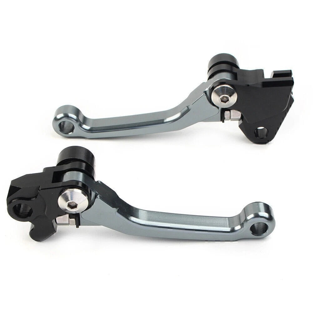 Pivot Dirt Clutch Brake Levers for Kawasaki KX450F (2006–2012) - Grey