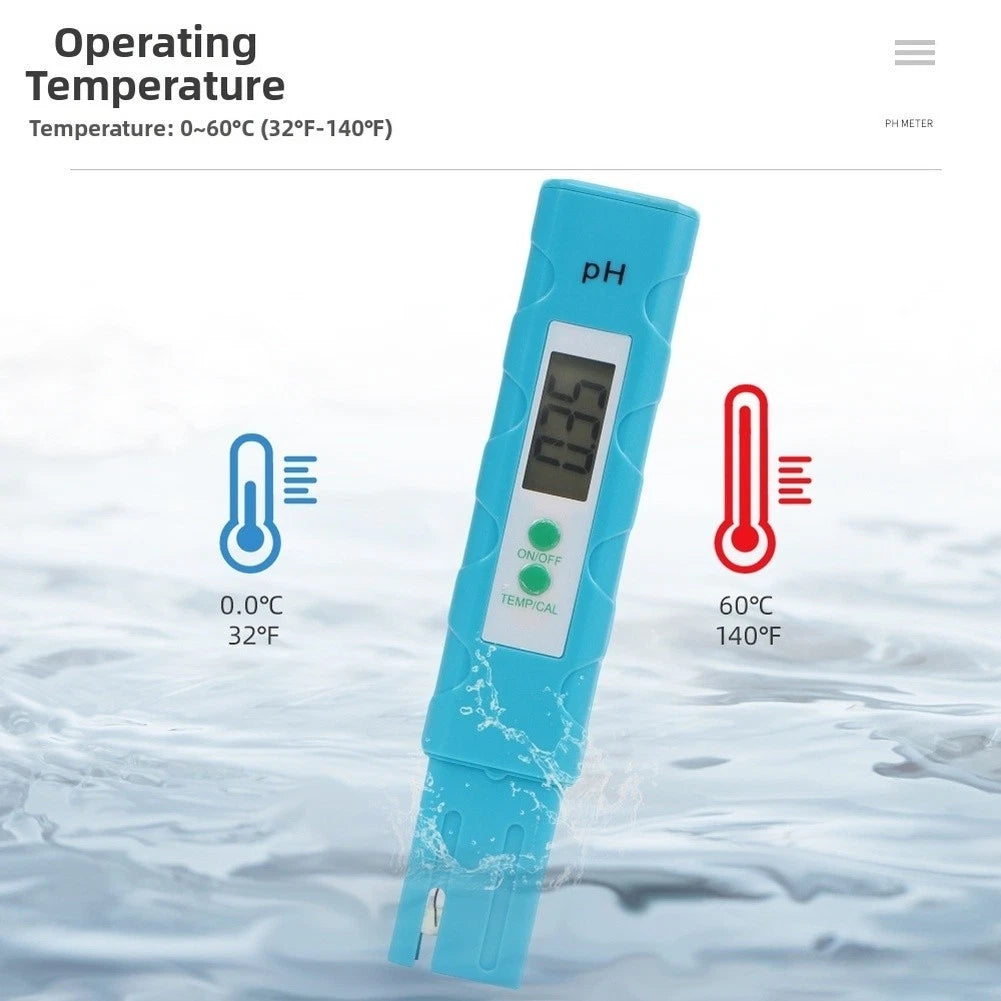 Water pH Tester for Pool Aquarium (Portable)