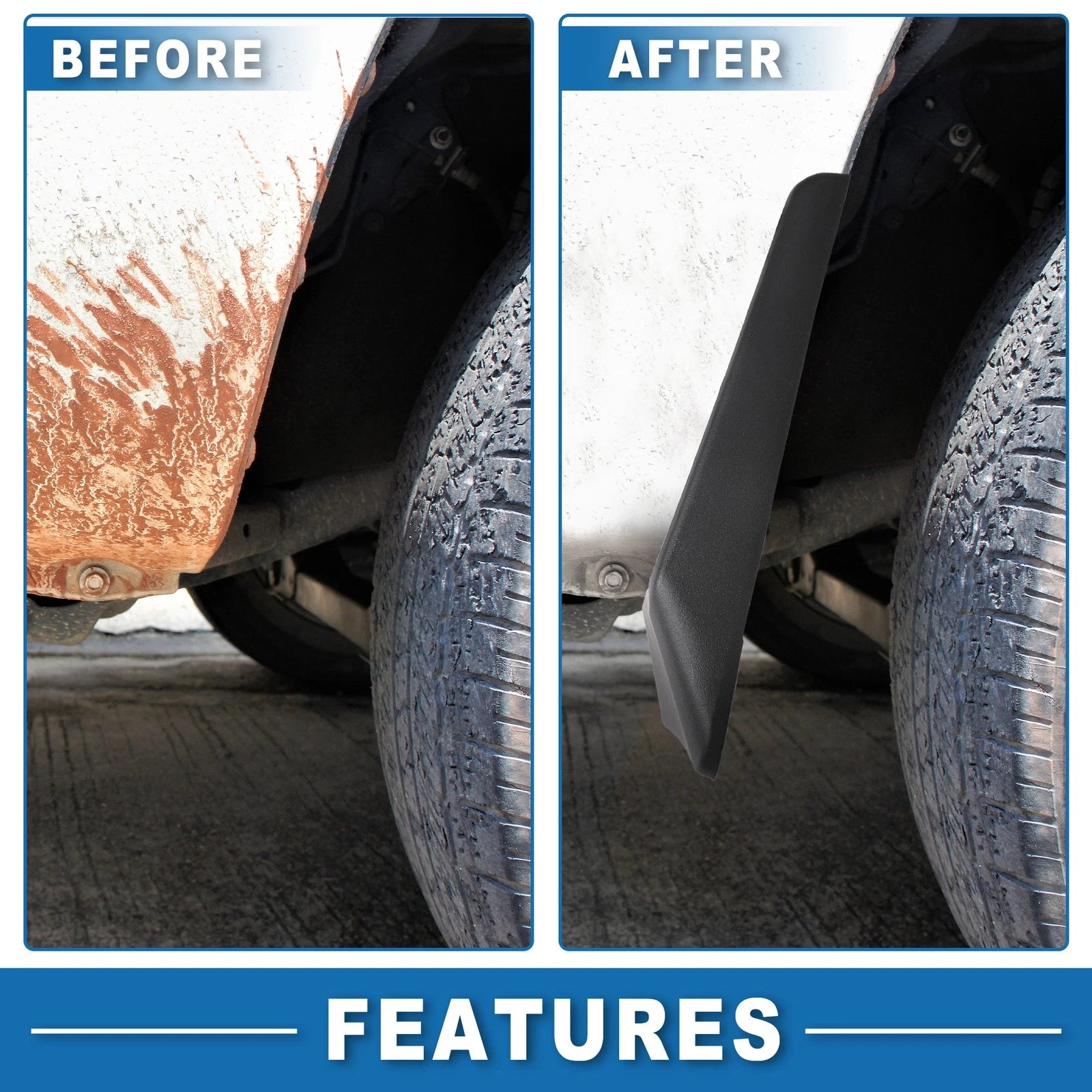 Mud Flap Splash Guard for Toyota Prius Hatchback (2010–2015)