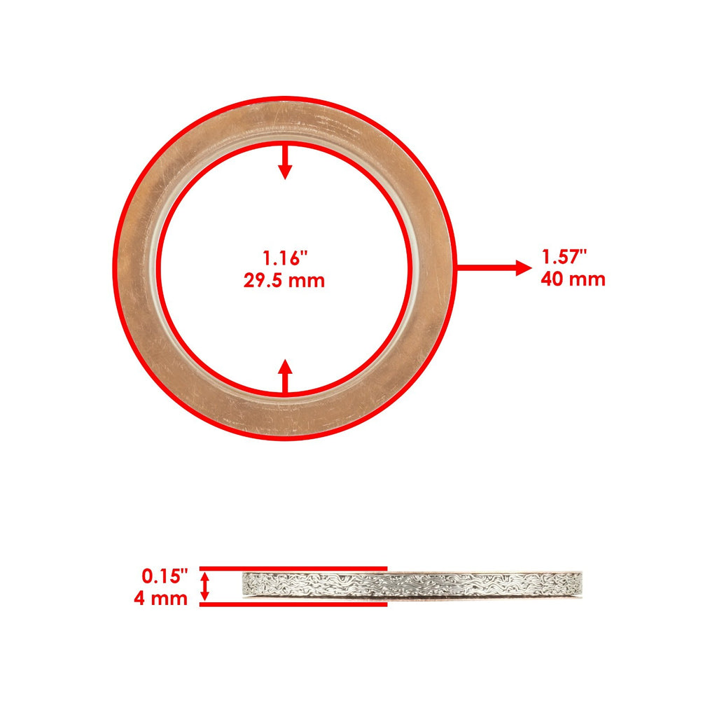 Exhaust Muffler Joint Gasket Replacement for Yamaha V-Star 650 XVS650 (1998–2010)