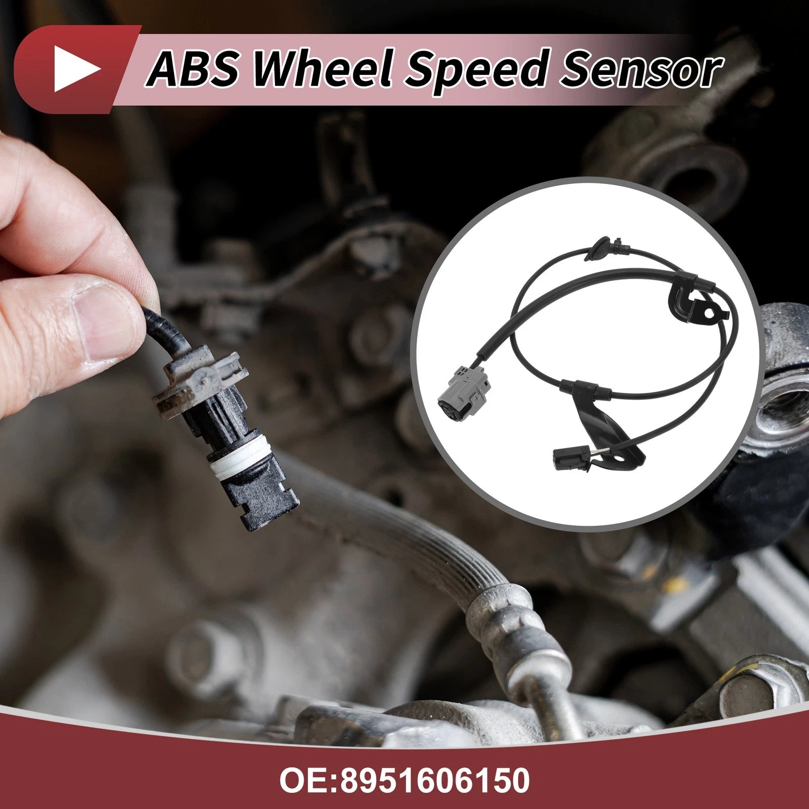 ABS Wheel Speed Sensor Rear Right Replacement for Toyota Avalon (2005–2015)