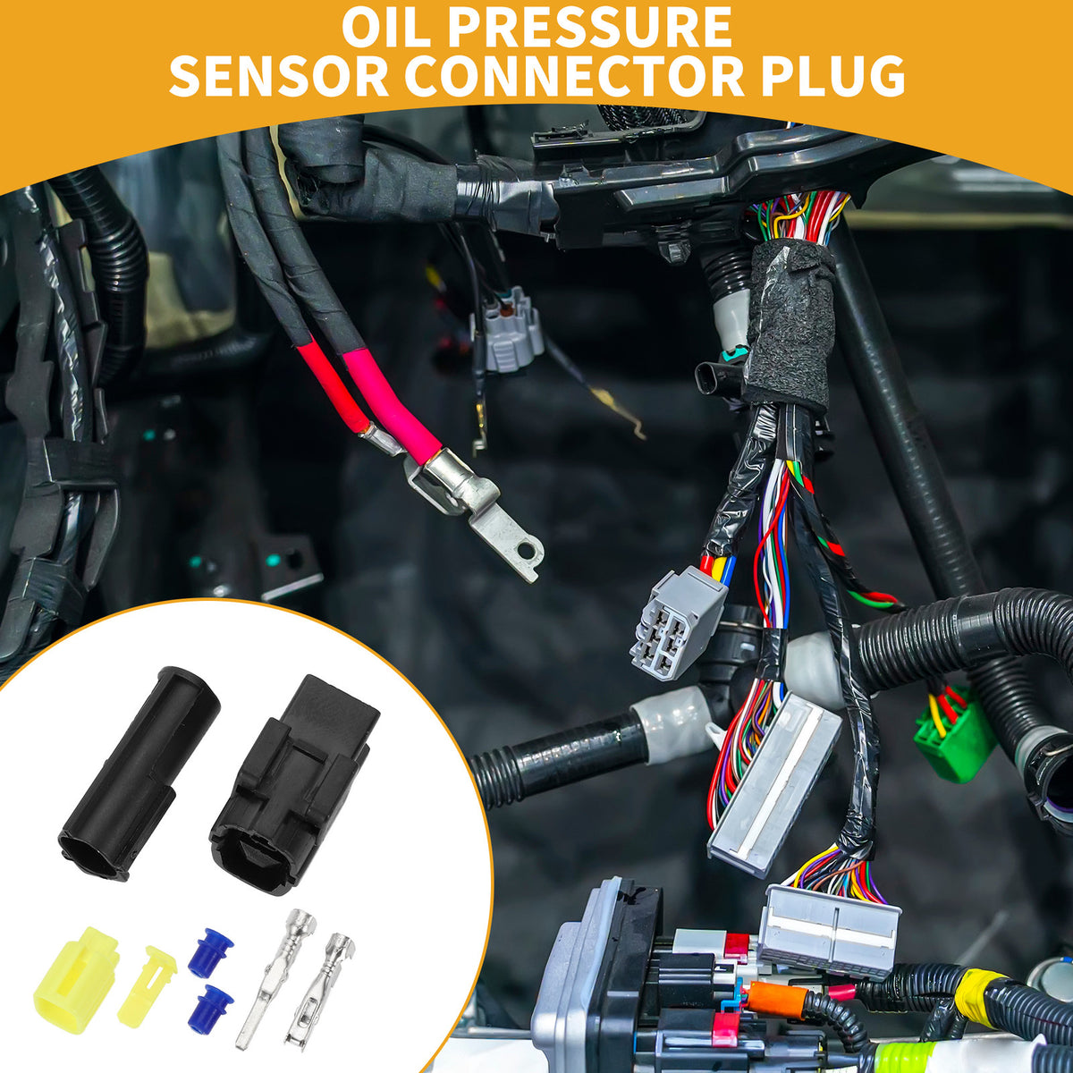 Oil Pressure Sensor Connector Plug Replacement for Ford (2001–2011)