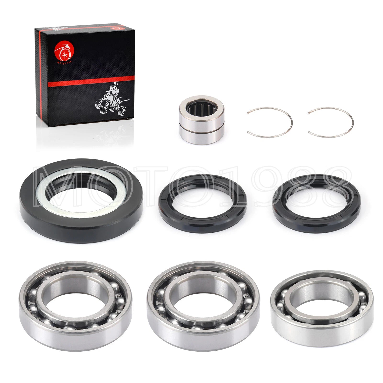 Rear Differential Bearing Seal Kit for Honda Rancher 420 TRX420, Foreman 500 520