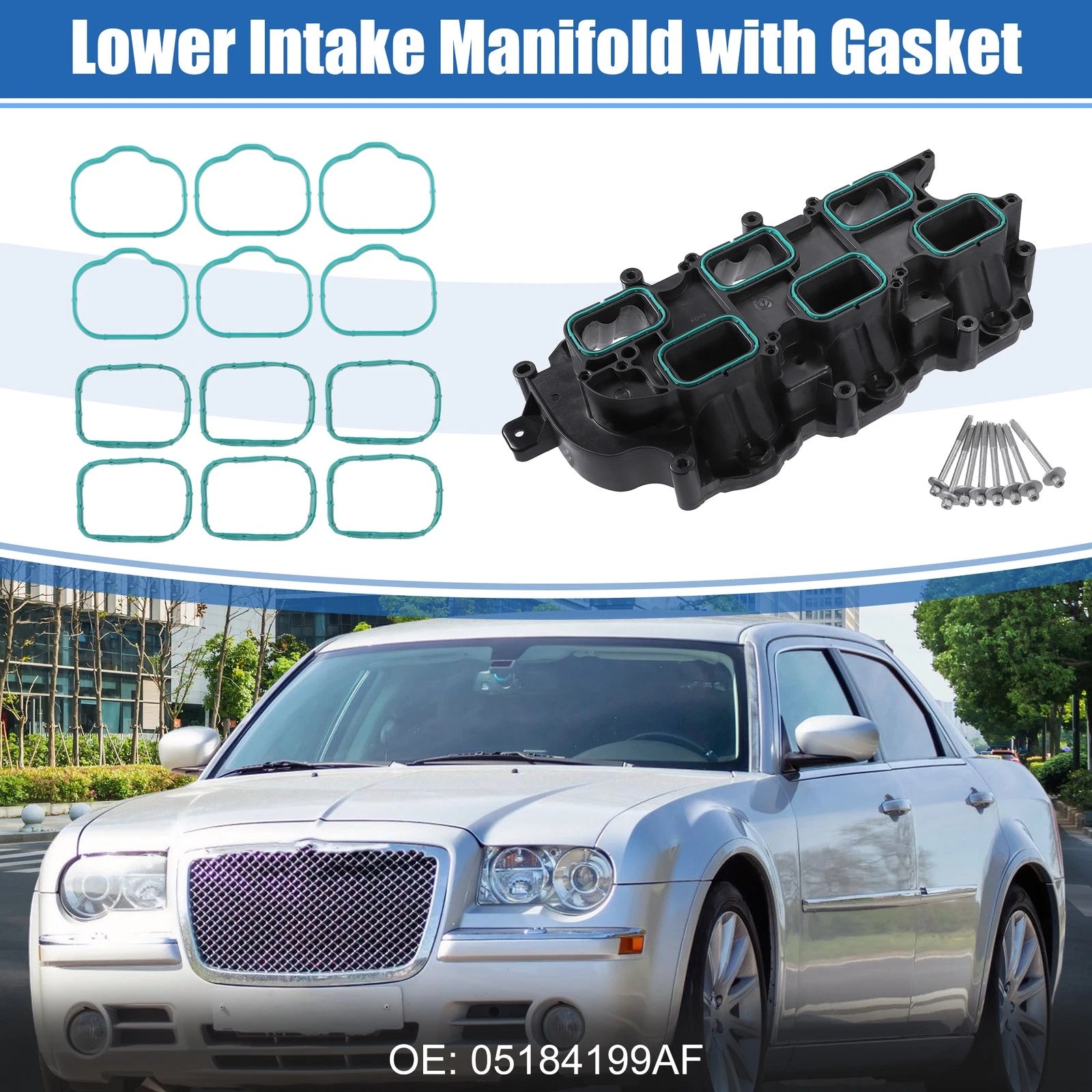 Set Lower Intake Manifold Replacement for Jeep Dodge RAM Chrysler (2011–2018)
