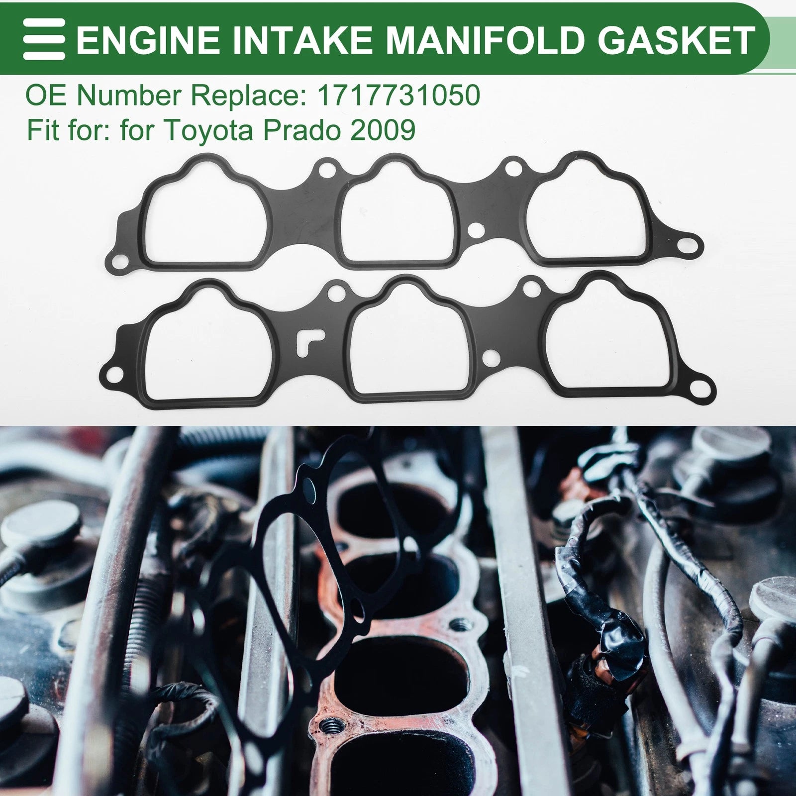 Lower Engine Intake Manifold Gasket Replacement for Toyota Prado 2009–2009
