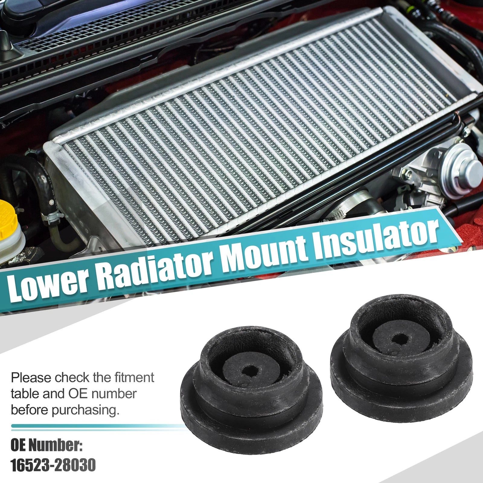 Upper Radiator Mount Insulator Set for Toyota RAV4 (2006–2018)