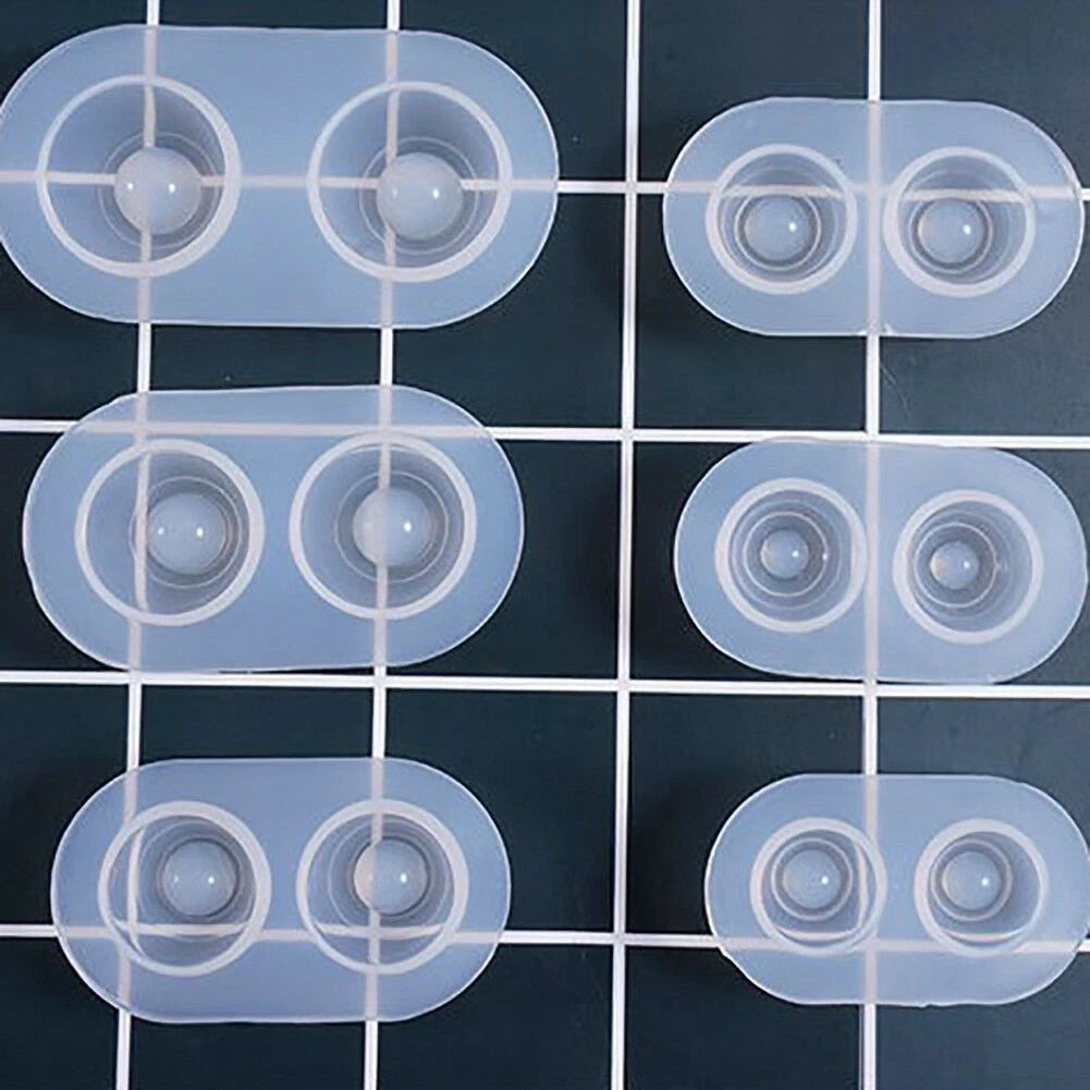 Set of 6 Silicone Molds for Doll Eyes - Flexible, Durable