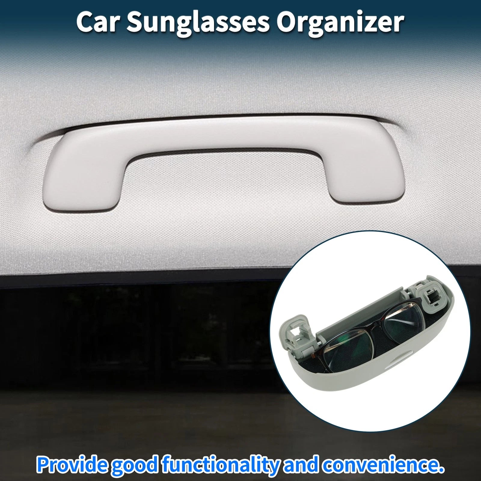 Car Sunglasses Case Storage Box for Toyota C-HR (2016–2023)