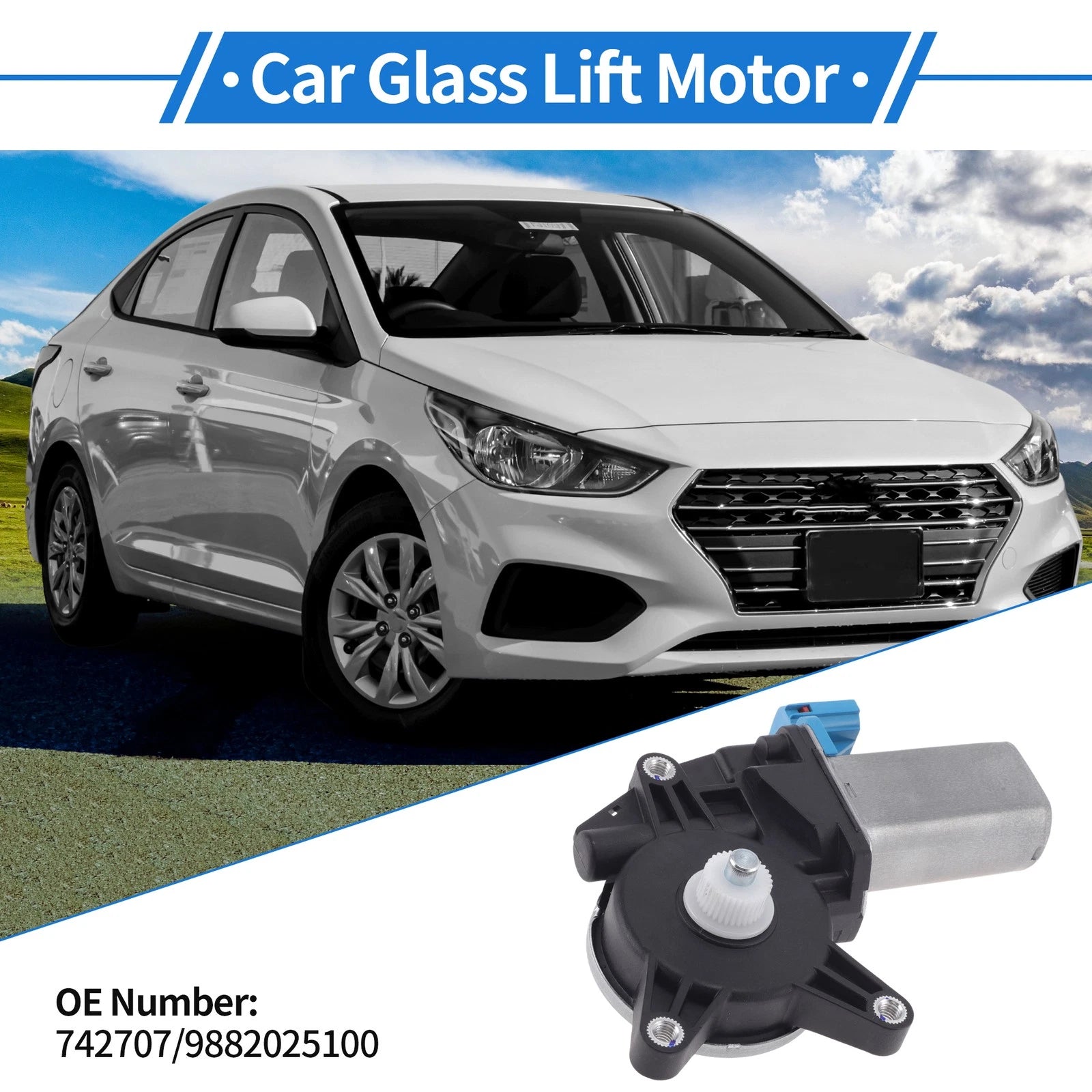 Power Window Regulator Lift Motor Replacement for Dodge Verna (2000–2005)