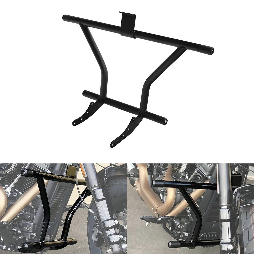 Matte Black Engine Guard Crash Bar for Harley Softail Fat Boy (2018–2024)