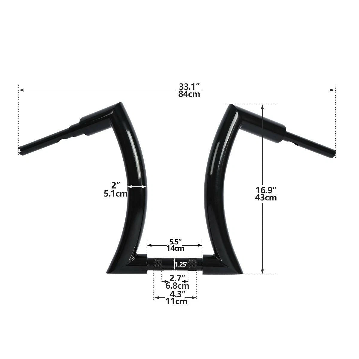 16" Ape Hanger Handlebar for Harley Softail FLST FXST (1990–2023)