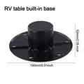 Black Aluminum RV Table Leg Base Round Flush Mount for RV Tables