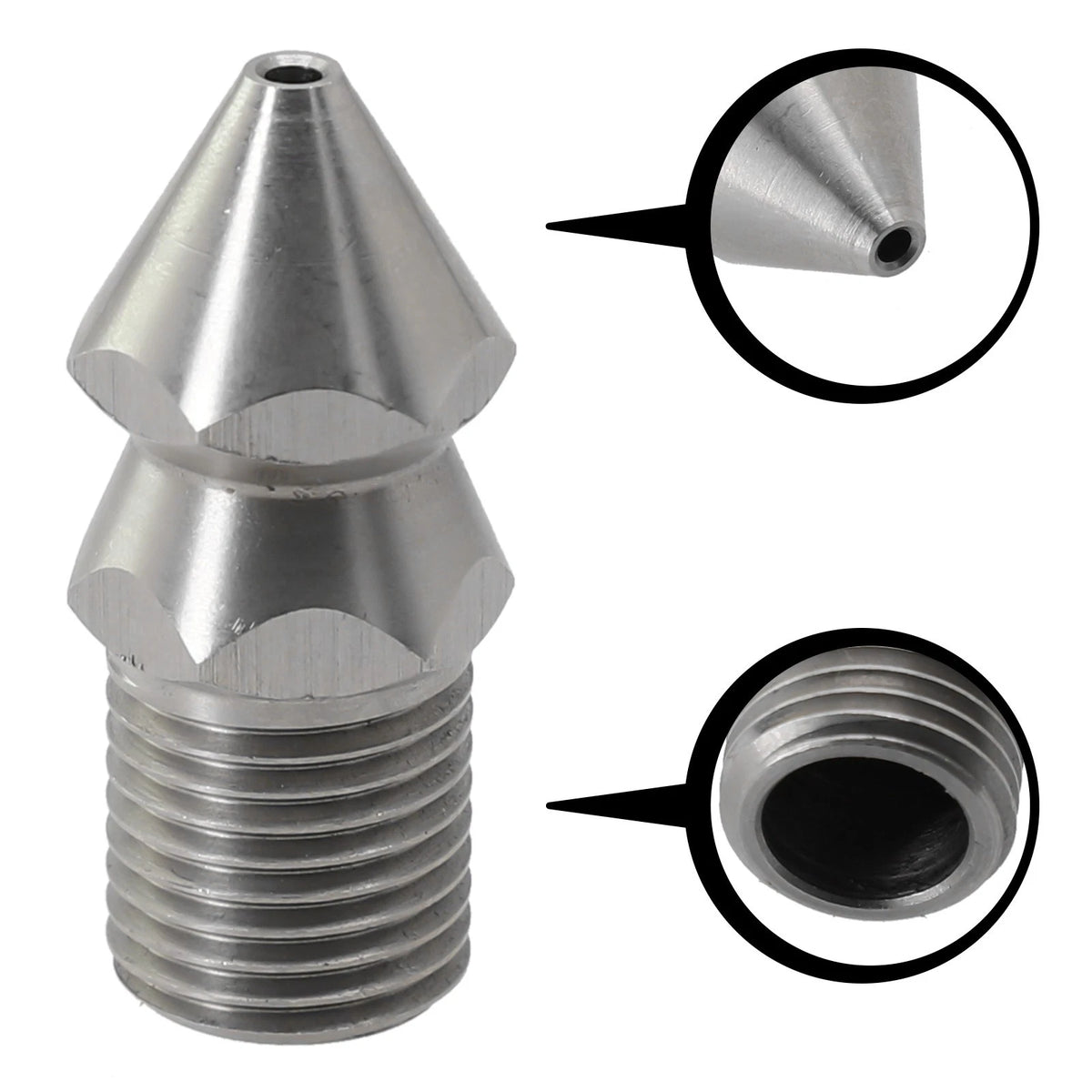 1x Pressure Washer Drain Sewer Cleaning Pipe Jetter Spray Nozzle 4 Jet