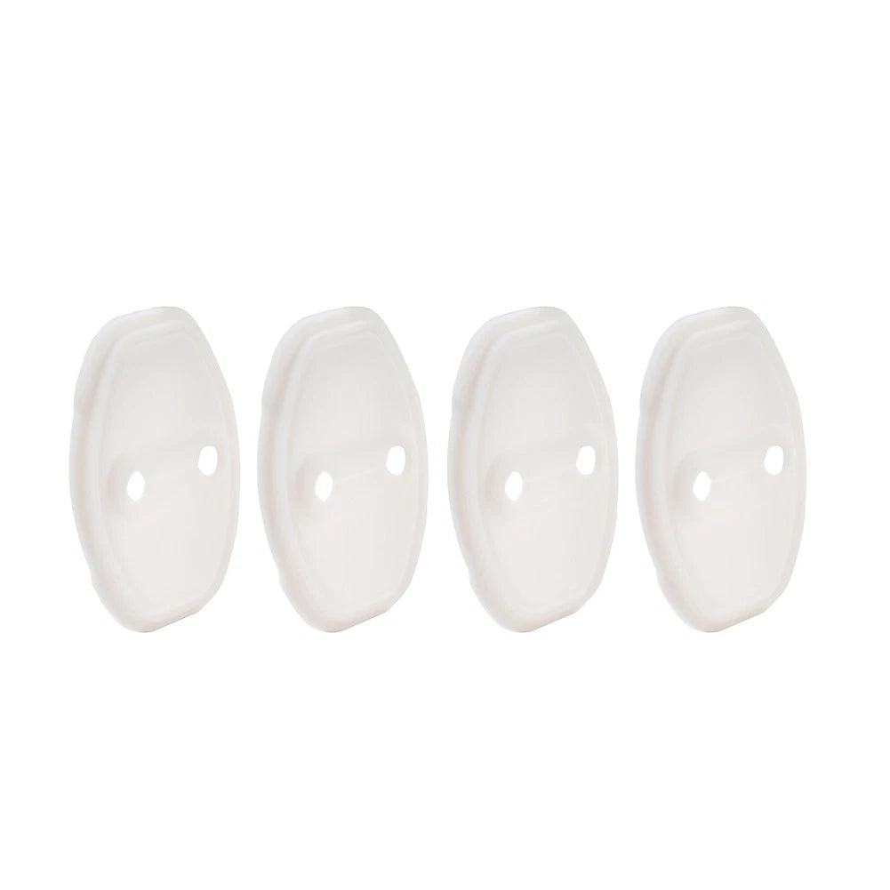 White Car Door Lock Protective Cover for Audi A3 A4 TT S3 S4 VW Golf Passat (2010–2023)