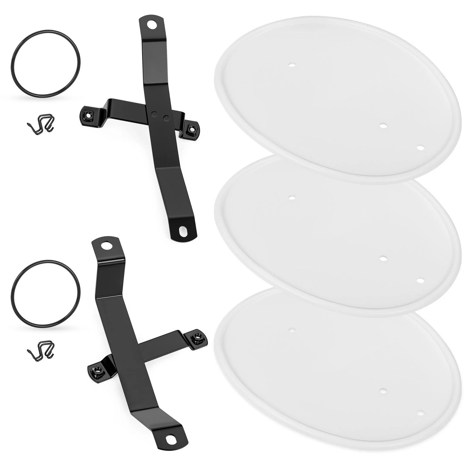 Number Plate Kit for Honda Z50 Z50R (1979–1987) - Brackets & 3 Plastics
