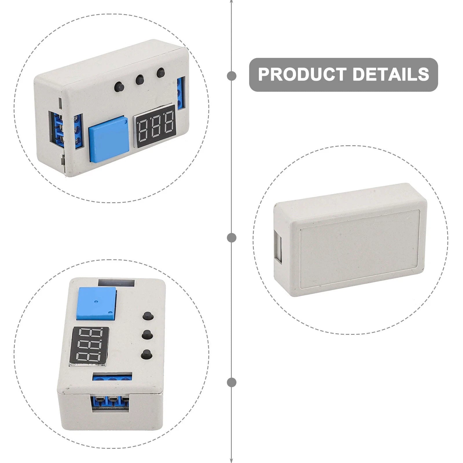12V Digital Timer Relay with LED Display for Universal Applications (0-999min)