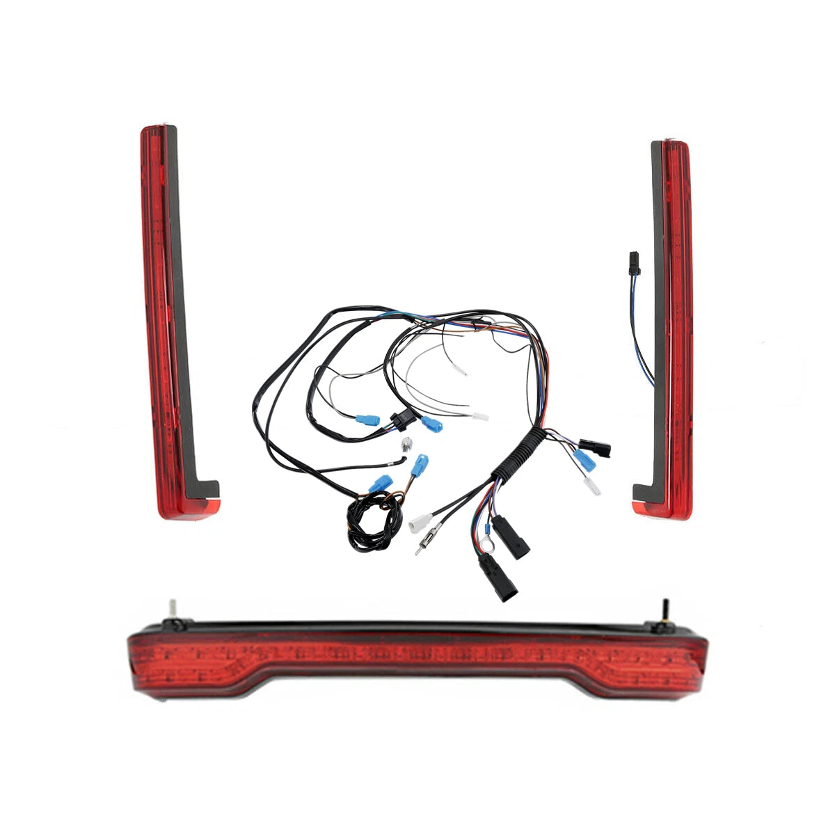 Brake Turn Tail Side Lights & Wiring Harness for Harley Tour Pack (2014–2025)