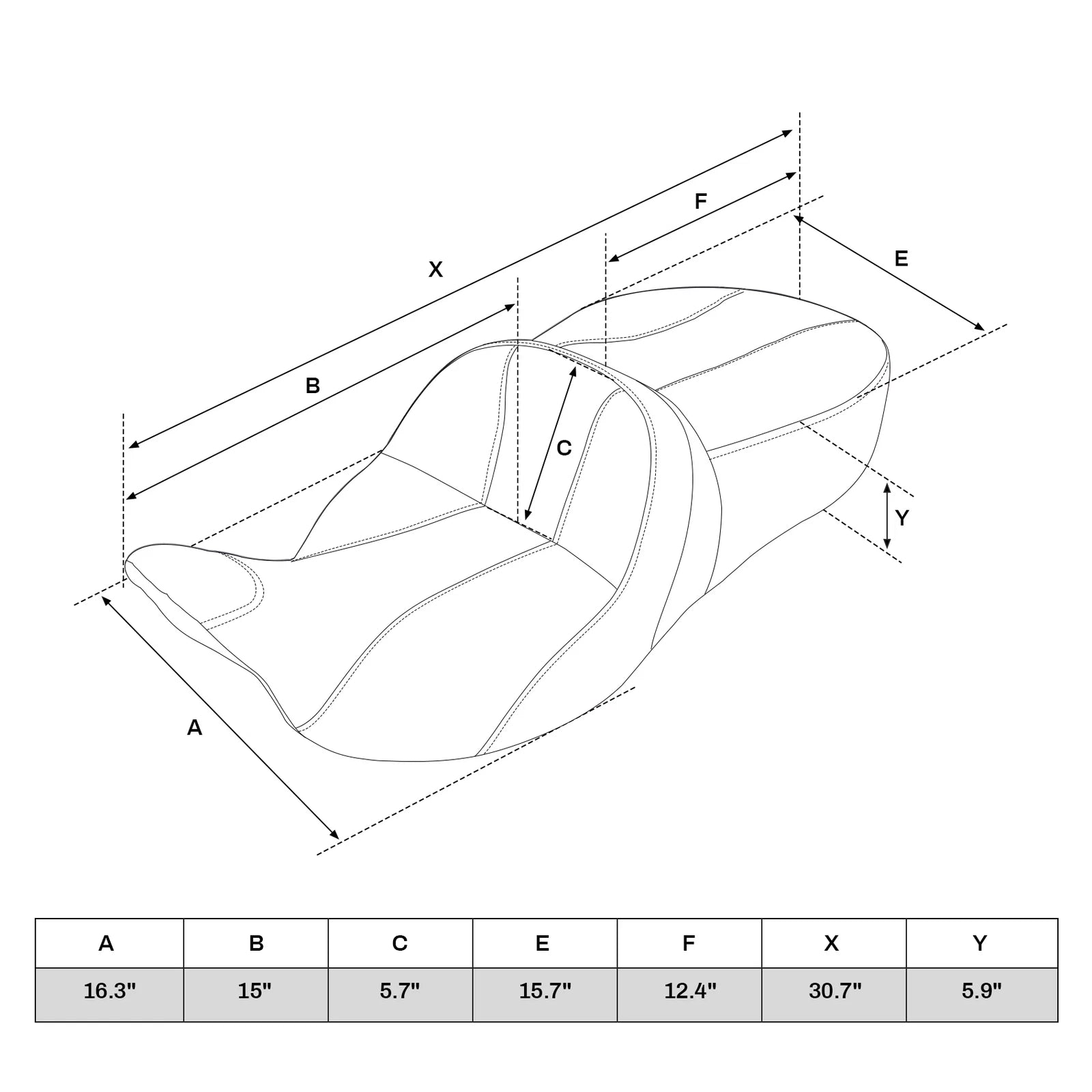 Driver & Passenger Seat Backrest for Harley Touring Glide (2014–2023)