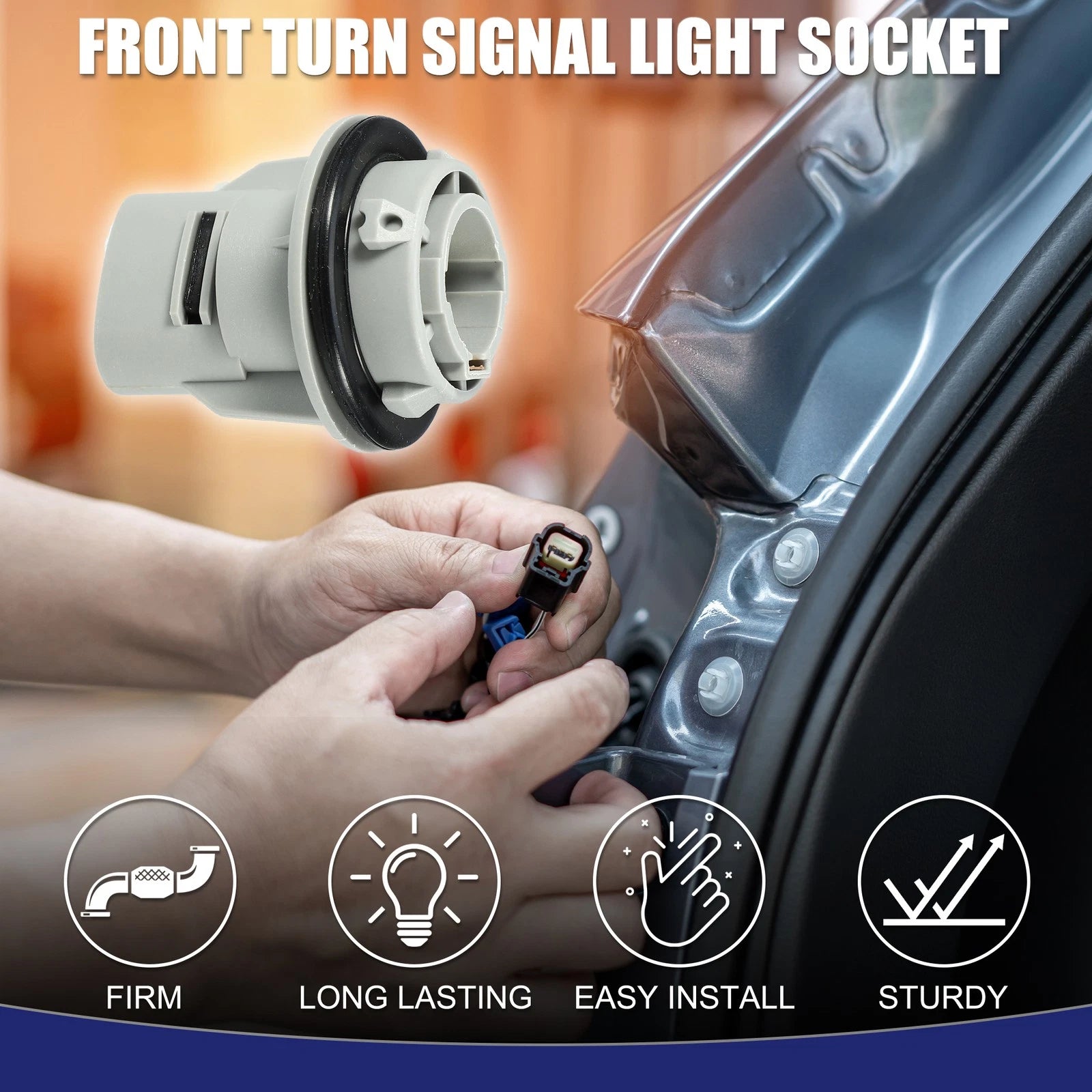 Front Turn Signal Light Socket Replacement for Mazda 3 (2004–2009)