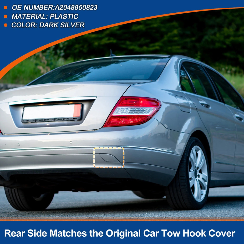 Rear Tow Hook Cover Replacement for Mercedes-Benz W204 (2008–2014)