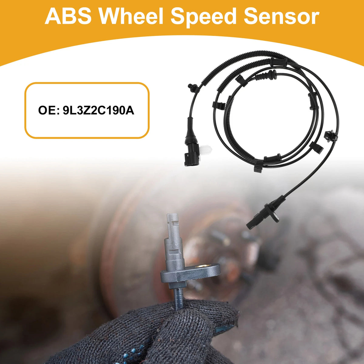 ABS Wheel Speed Sensor No.9L3Z2C190A for Ford F-150 (2004–2020) Rear Right