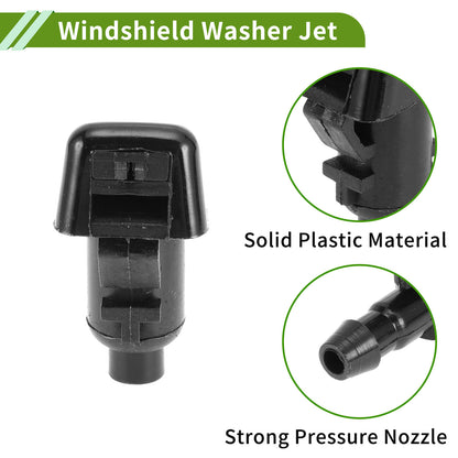 Windshield Washer Nozzle With Hose Connector for Jeep Wrangler (2007–2018)