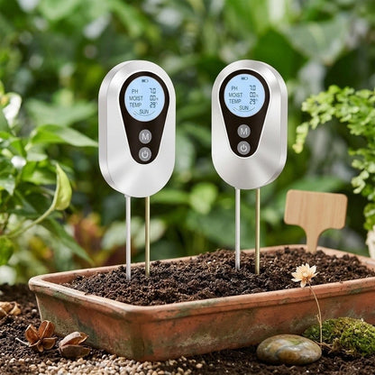 4-in-1 Soil Tester with LCD Readout for Garden Use