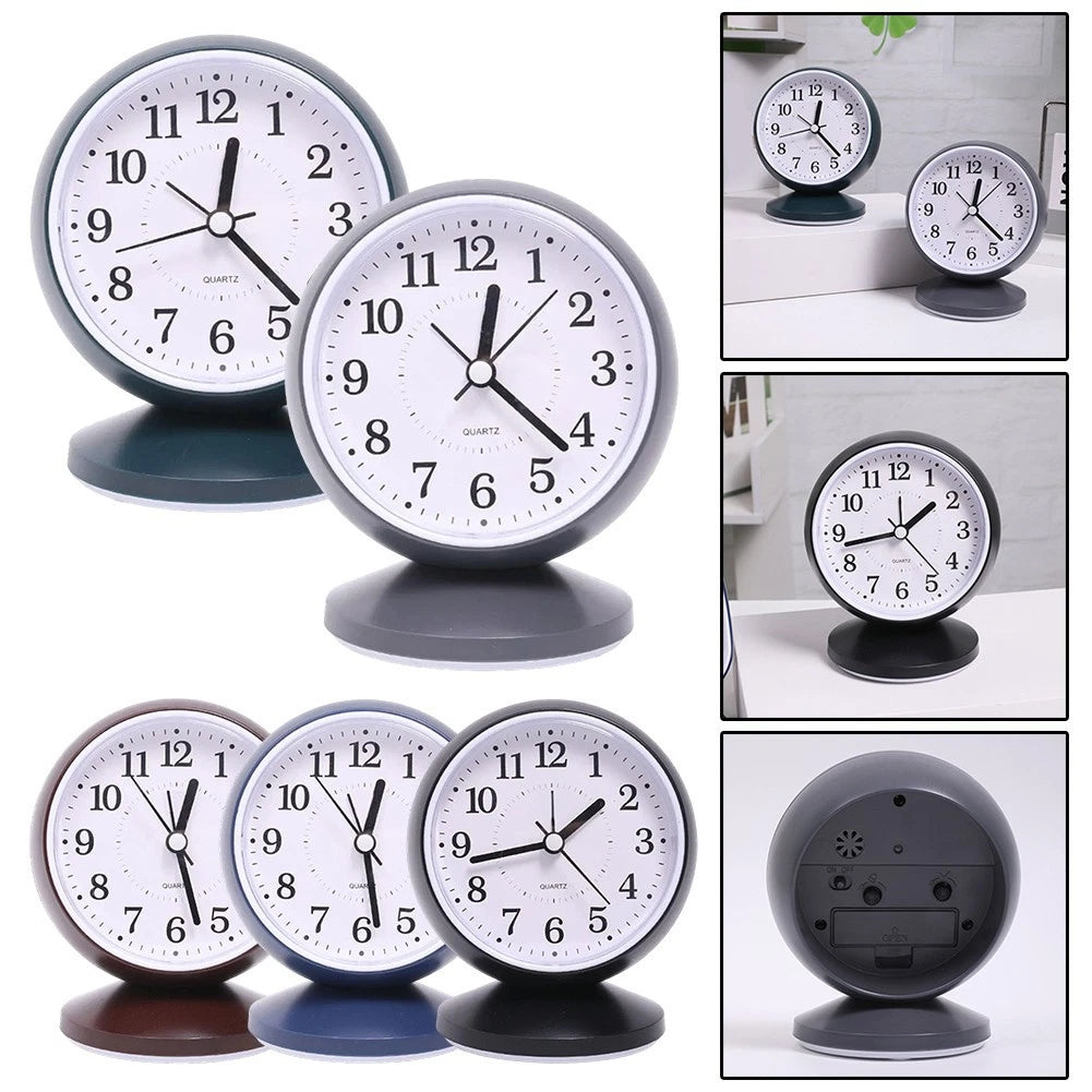 Silent Alarm Clock for Kids' Bedroom - Non-Slip Base, Gentle Up Feature
