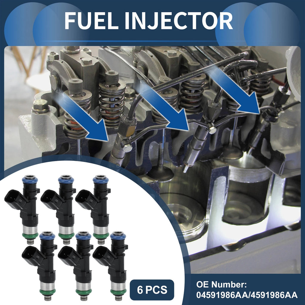 Fuel Injector Replacement Set for Dodge Avenger R T 2008–2010 2.7L 3.5L