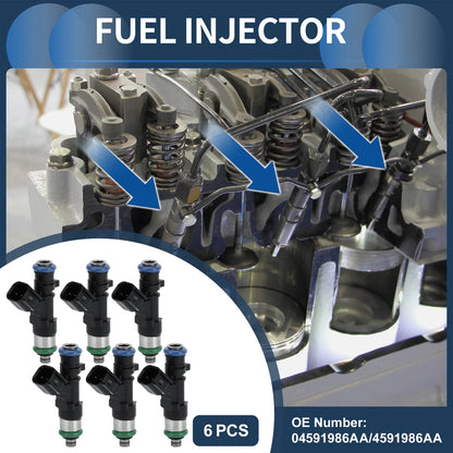 Fuel Injector Replacement Set for Dodge Avenger R T 2008–2010 2.7L 3.5L