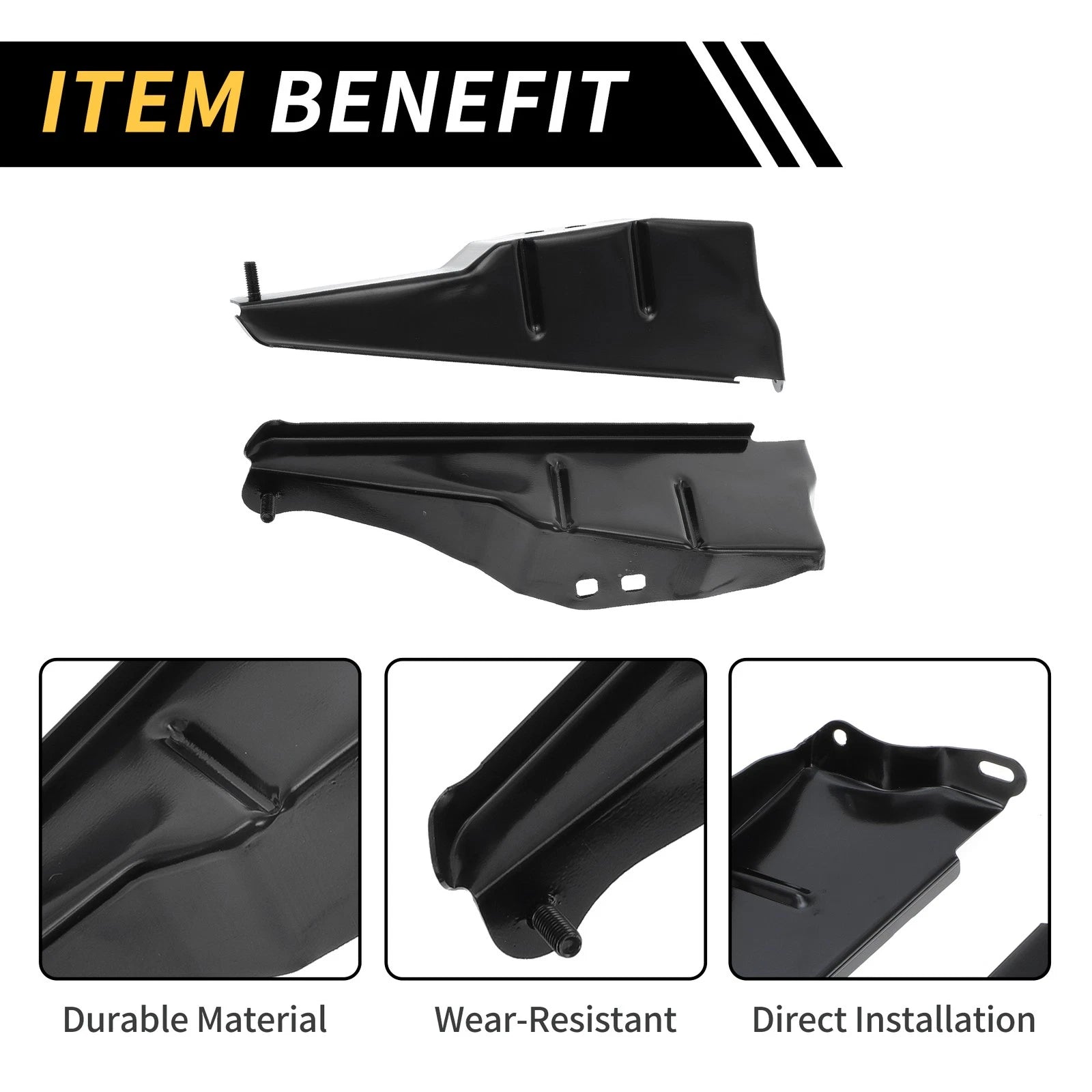 Pair Front Bumper Support Bracket for Toyota Tacoma (2012–2015) No.5327404030
