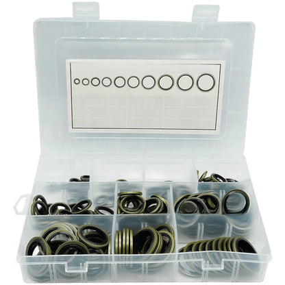 Oil Seal Washers Kit for Automotive Sealing (Clear Nitrile Rubber)