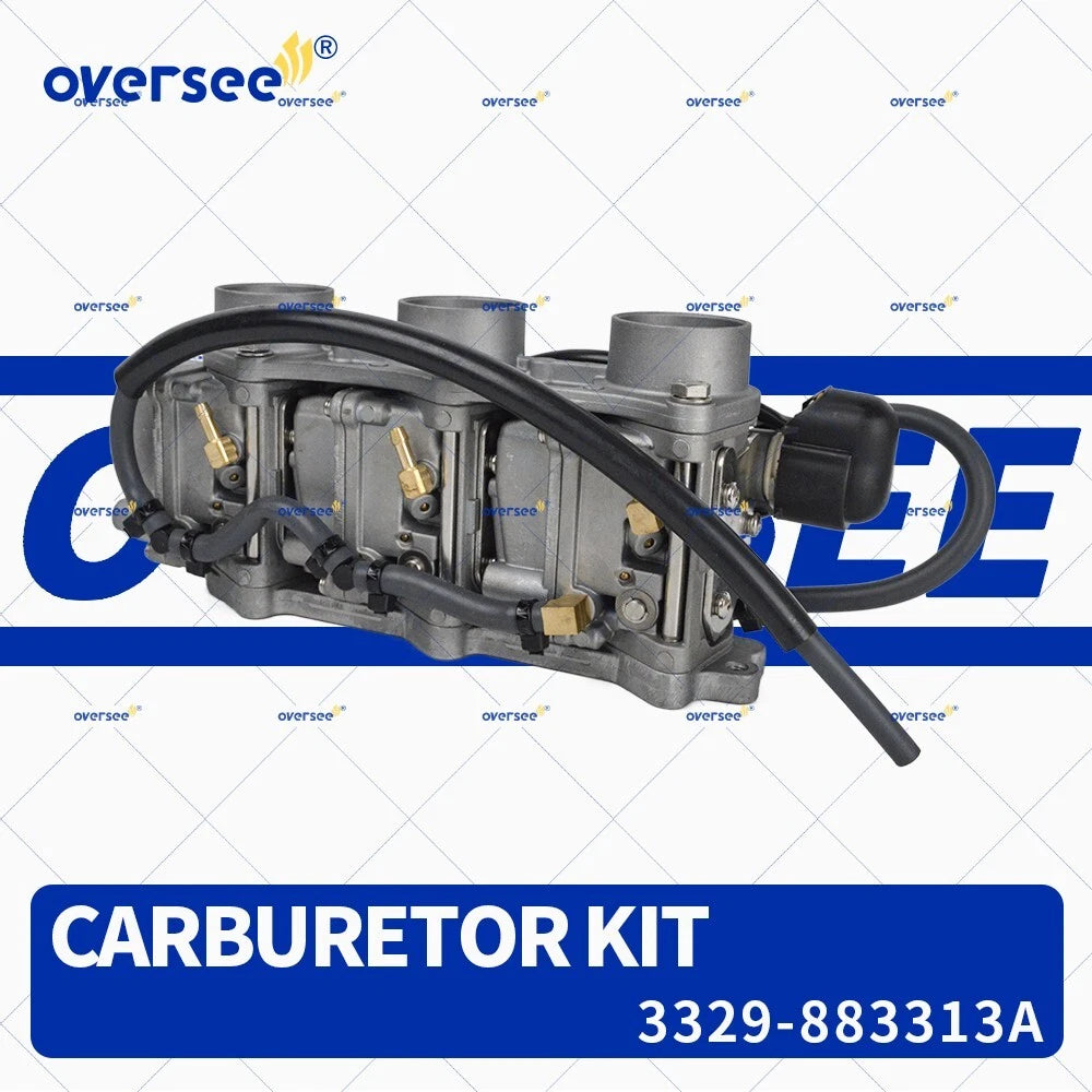 Set of 3 Carburetor Kits for Mercury 40HP 4T Outboard (883313A, 883313T)