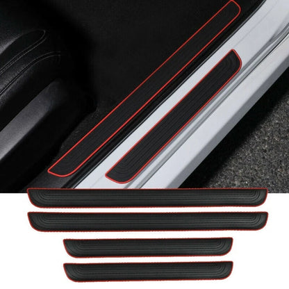 Set of 4 Rubber Door Scuff Sill Cover Panels for Car