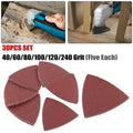 Detail Sanding Pads Kit for Oscillating Tools (Reddish Brown)