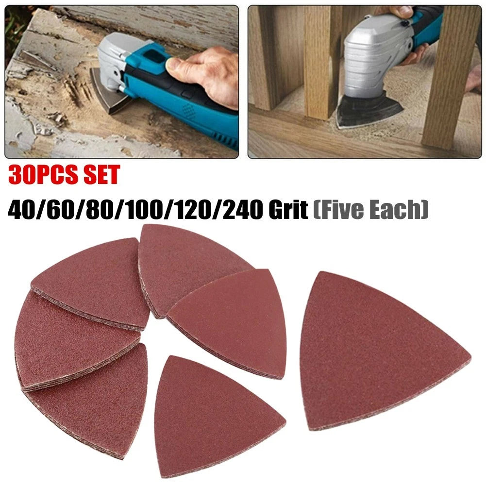 Detail Sanding Pads Kit for Oscillating Tools (Reddish Brown)