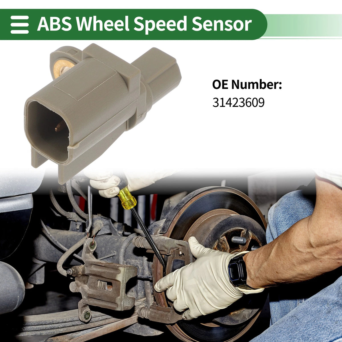 ABS Wheel Speed Sensor Set of 2 No.31423609 for Volvo V40