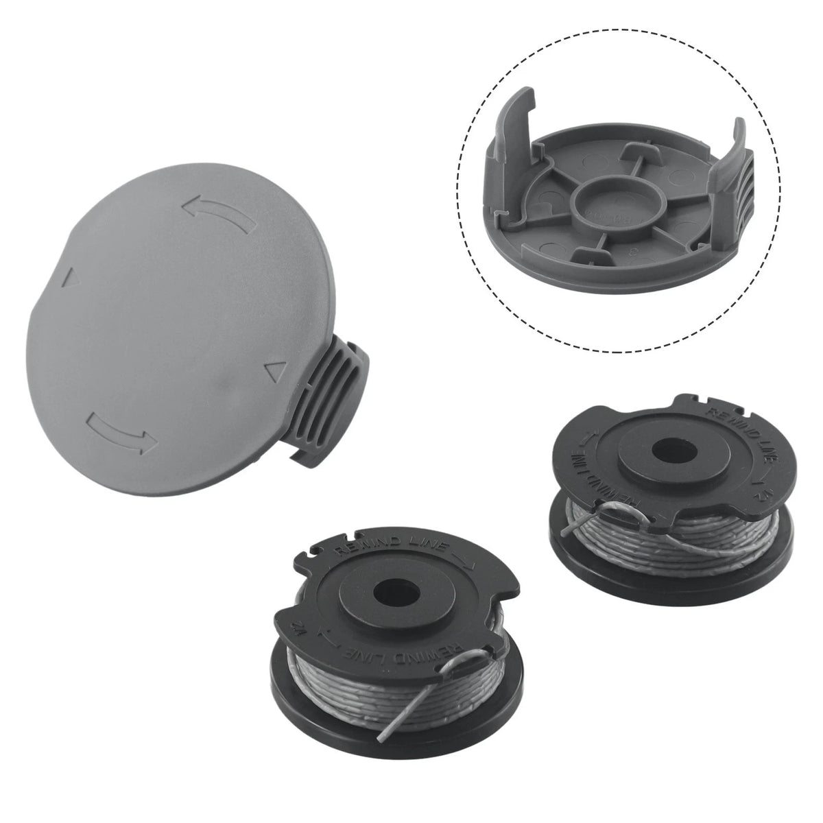 Spool-Cover Set for BOSCH Grass Trimmer F016800569, F016800385