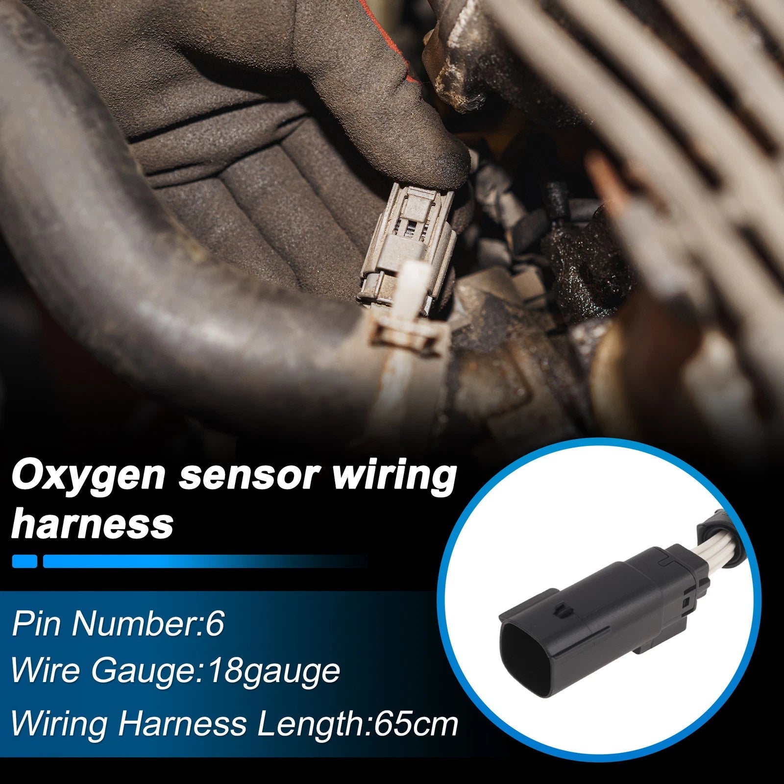 O2 Oxygen Sensor Connector Pigtail for Ford Mustang (2015–2017) No.234-5176