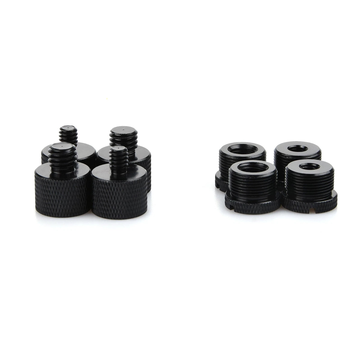 8x Mic Stand Thread Adapter Kit 5/8" to 3/8" & 5/8" to 1/4"