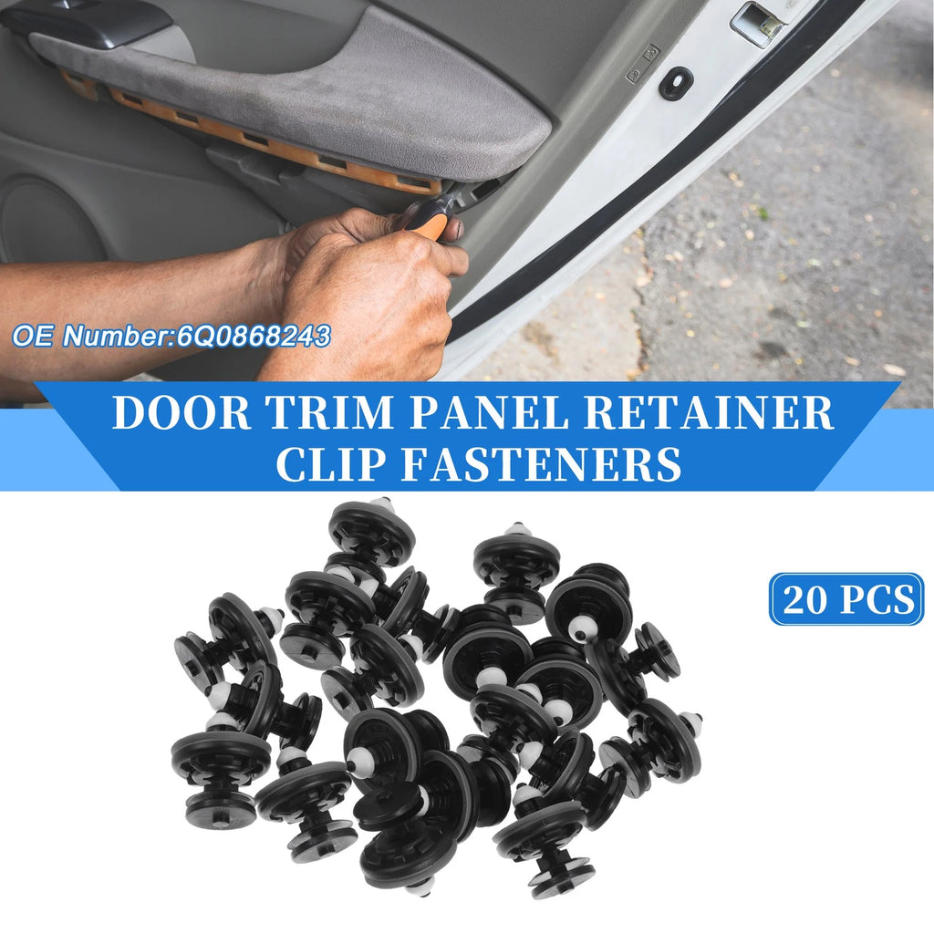 20 Pcs Door Panel Trim Retainer Clip Replacement for Audi TT Quattro (2008–2015)