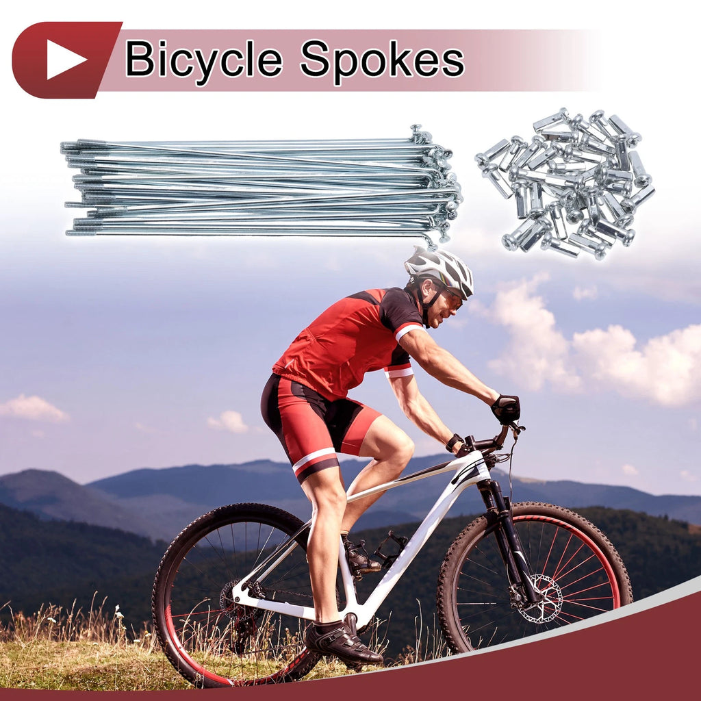 Bicycle Spokes Set 14G 121mm Galvanized for 45 Steel Spoke (Single)