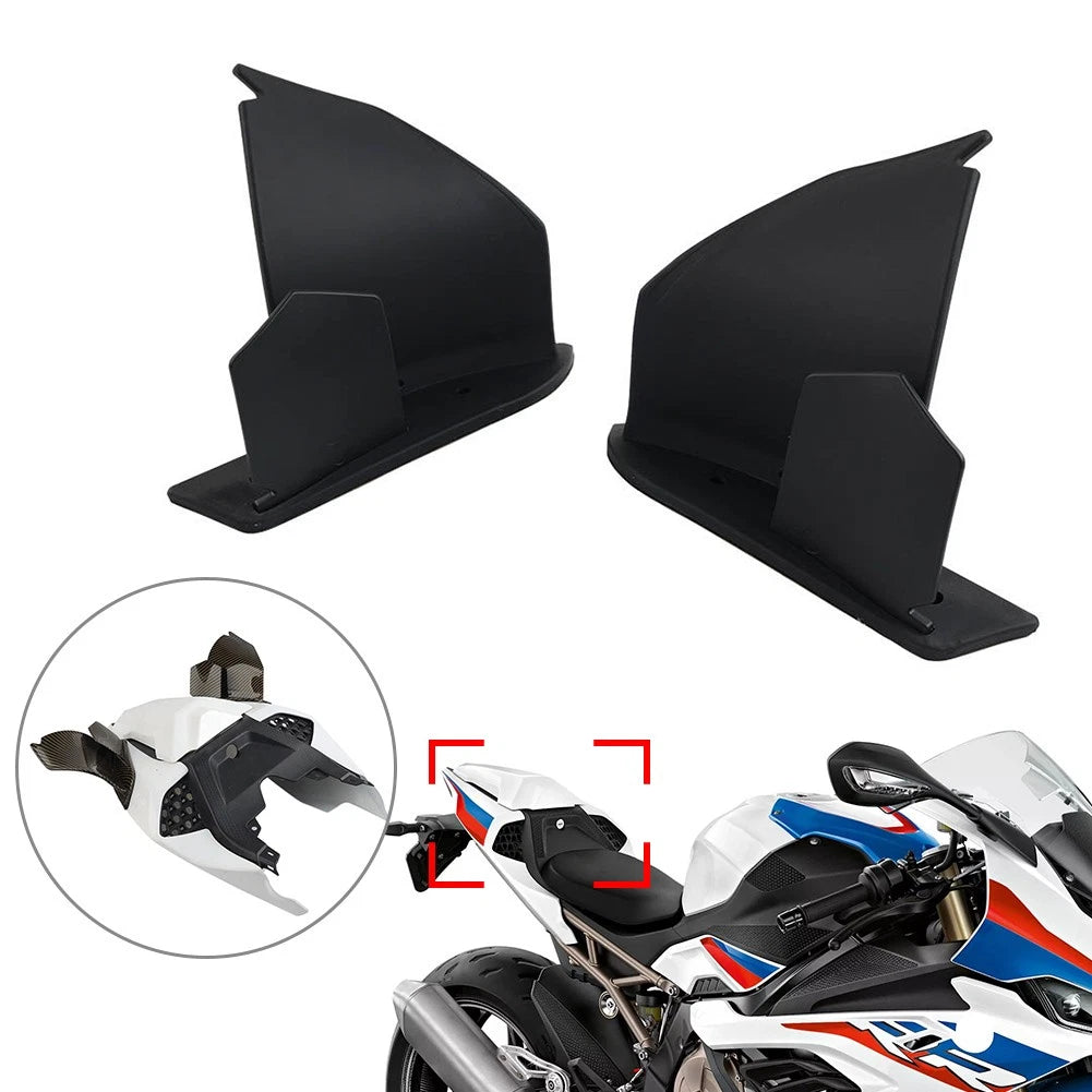 Black Fixed Wing Fairing Winglet Spoiler for BMW S1000RR (2019–2022)