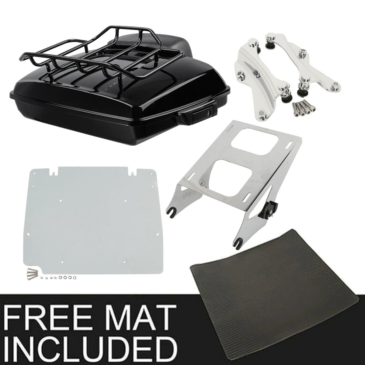 Razor Trunk Mount Rack Base Plate Docking Kit for Harley Touring Glide (2014–2026)
