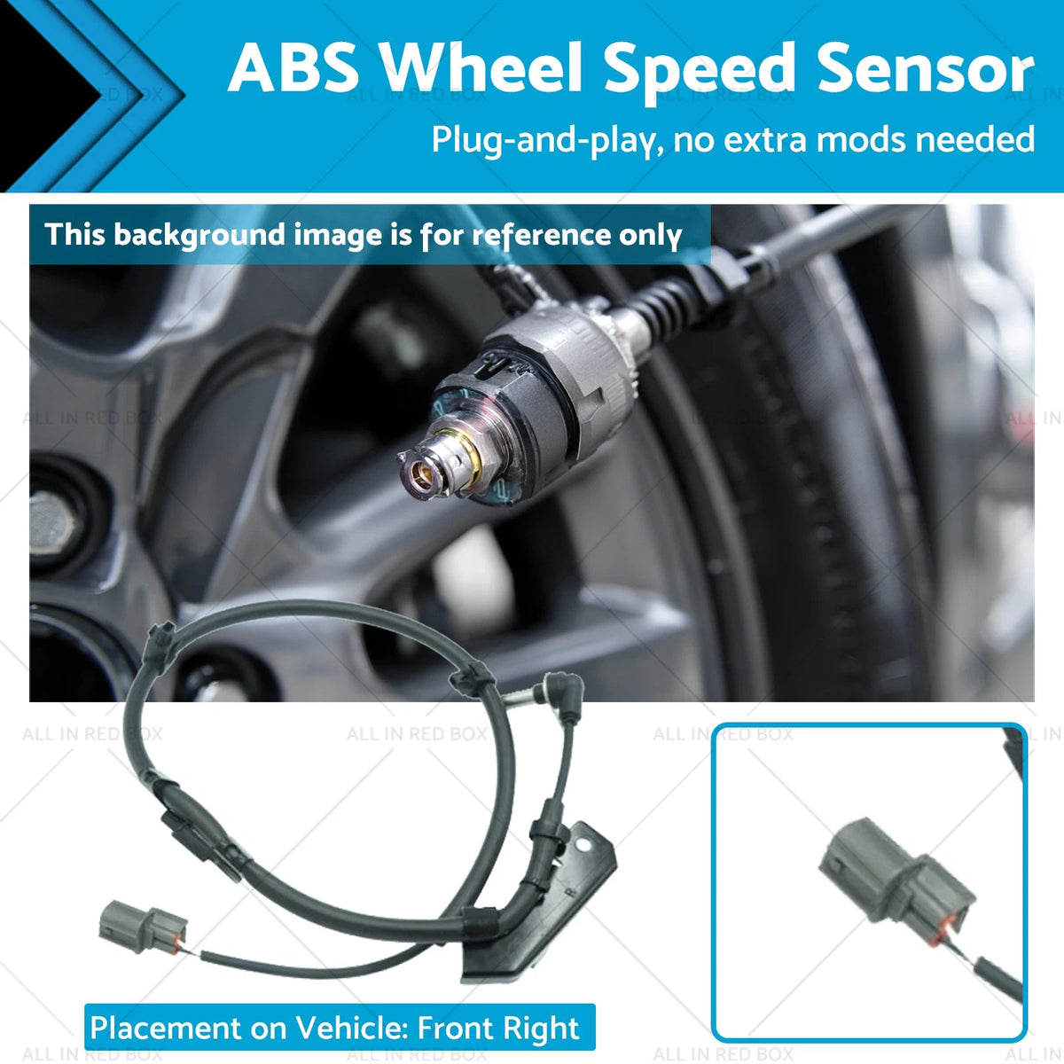 Front Right ABS Wheel Speed Sensor for Isuzu D-Max (2008–2012)