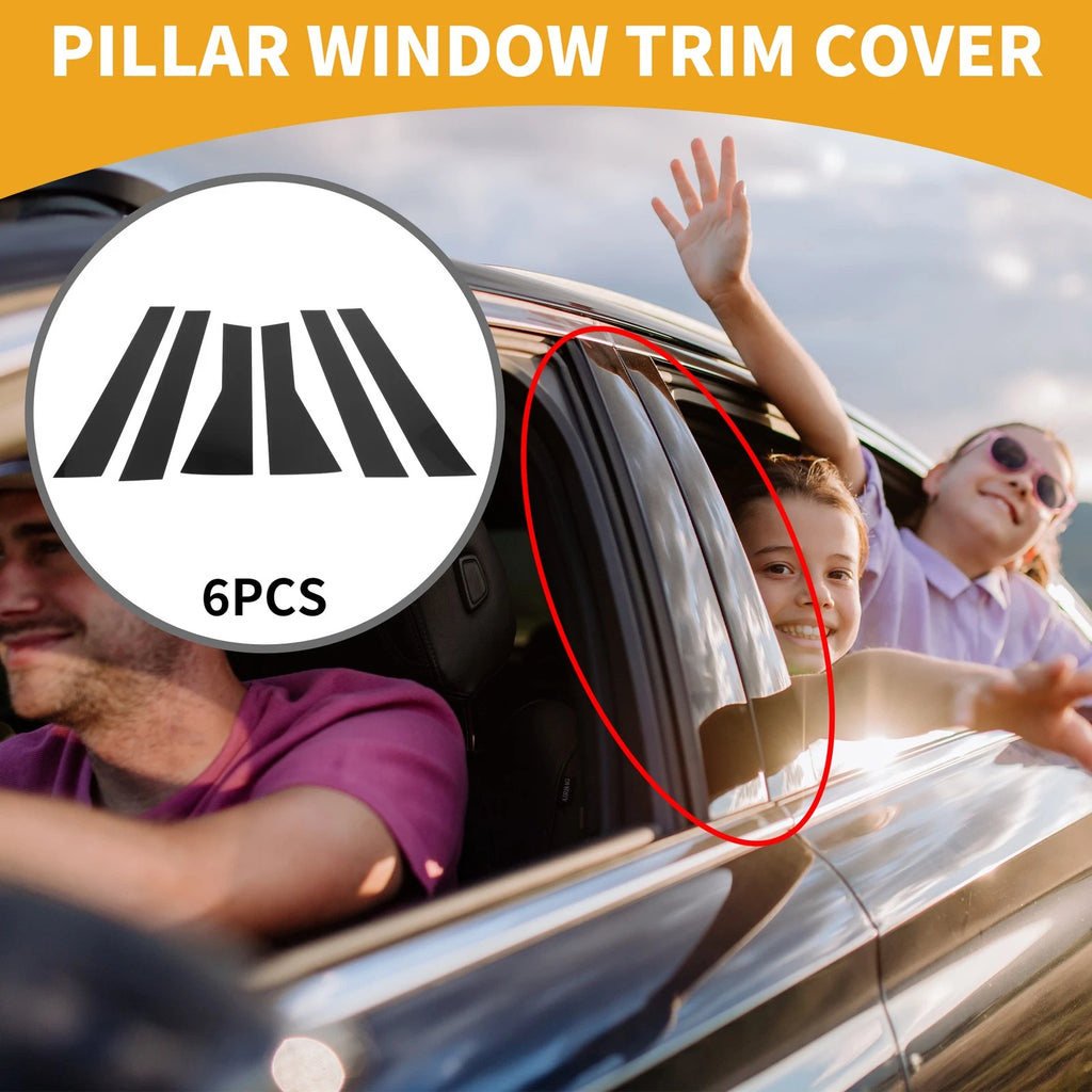 6 Pcs Window Trim Cover Pillar Set Replacement for Subaru Forester (2019–2023)